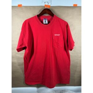 Vintage Verizon Union Made‎ USA Pocket T Shirt Red XL Extra Large